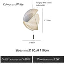 Axyaa Designer Silk Fabric Chandelier LED Hanging Lamp for Home Decor