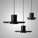 Axya Retro Industrial LED Pendant Lamp - Black Stone Chandelier