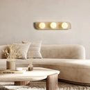 Axyaa Yellow Travertine Stone Wall Lamp with LED Sconce