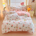 Axyaa Cartoon Style Fluffy Coral Fleece Duvet Cover - Queen/King Size