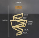 Axyaa Crystal Chandeliers: Modern LED Ceiling Hanging Lights for Living Room