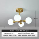 Axyaa Copper Glass Ball Pendant Lamps for Kitchen Bedroom Restaurant Home Decoration