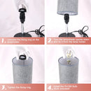 Motion Sensor Bedside Lamp USB Rechargeable Light Grey Desk Lamp