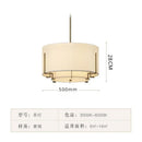 Axyaa Chinese Style Tea Room Pendant Light, Fabric Retro Ceiling Light for Living Room