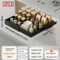 Axyaa Pull Out Cabinet Organizer Metal Stick Slide Kitchen Adjustable Shelves