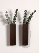 Axyaa Wooden Wall Planters for Indoor Plants and Flower Decor in Bedroom/Living Room