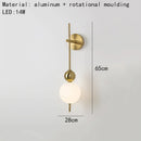 Axyaa Nordic Circle Wall Lamp for Minimalist Bedroom and Living Room