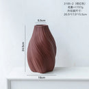 Axyaa Creative Striped Ceramic Vase - Rotating Art Decor for Living Room & Desktop
