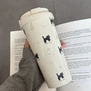 Cute Cherry Cat Water Bottle Tumbler with Straw - Axyaa Brand