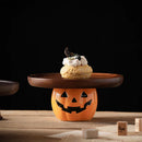 Axyaa Pumpkin Wooden Cake Tray Dessert Plate for Molecular Cuisine Tableware