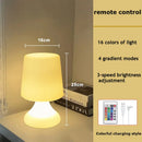 Axyaa Dazzling Mushroom Table Lamp, Rechargeable Dimmable LED Night Light for Modern Home Decor
