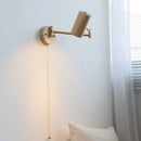 Axyaa Swing Arm LED Wall Sconce Lamp - Ash Wood Finish