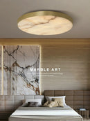 Axyaa Luxury Marble Ceiling Lamp Black Gold Modern Home Decor