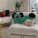 Axyaa Green Dog Love Hammer Throw Pillow Butt Cushion Cozy Sleeping Bed Pillow