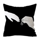 Axyaa Art Pattern Throw Pillow Case for Home Sofa Seat Room Decor