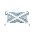 Geometric Tufted Tassel Pillow Covers for Home Decor by Axyaa