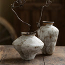 Axyaa Handmade Ceramic Hydroponic Vase Retro Art Wabi Sabi Style Hotel Decoration