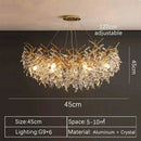 Axyaa Gold Crystal Chandeliers: Luxury Lighting for Living Room, Dining Room, Bedroom.