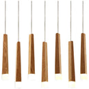 Axyaa Modern Wood Chandelier Pendant for Dining and Living Room
