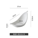 Axyaa Ceramic Sushi Plates | Creative Solid Color Dinnerware | Irregular Shape Snack Dishes