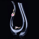 Axya Crystal Glass Wine Decanter Pitcher Flagon Dispenser - Barware for Wine Accessories.