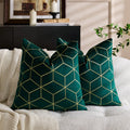 Axyaa Red Jacquard Diamond Geometry Pillow Cover for Festive Home Decor