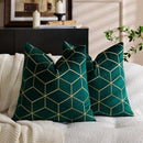 Axyaa Red Jacquard Diamond Geometry Pillow Cover for Festive Home Decor