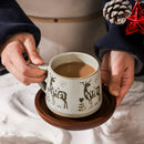 Axya Ceramic Handgrip Coffee Mug - Heat-resistant, Ideal for Home & Office