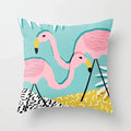 Axyaa Flamingo Pattern Cushion Cover 45*45cm