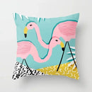 Axyaa Flamingo Pattern Cushion Cover 45*45cm
