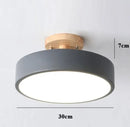 Axyaa Wood Iron Art Chandelier for Modern LED Ceiling Light in Living Room