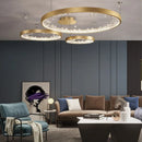 Axyaa Modern Luxury Gold and Black Chandelier for Home Decor