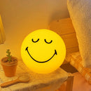 Axyaa Smiling Sphere Lamp: Dimmable USB Rechargeable Night Light