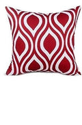 Axyaa Wine Red Square Throw Pillow Cover 45x45 - Autumn Decor Pillowcase