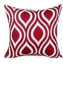 Axyaa Wine Red Square Throw Pillow Cover 45x45 - Autumn Decor Pillowcase
