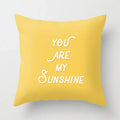 Yellow Giraffe Design Throw Pillow Cover for Home Decor by Axyaa