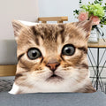 Cute Cat Print Pillowcase by Axyaa - Perfect for Home, Car, and Sofa