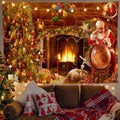 Axyaa Santa Claus Tapestry: Festive Home Decor for Parties, Living Room, Bedroom