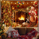 Axyaa Santa Claus Tapestry: Festive Home Decor for Parties, Living Room, Bedroom
