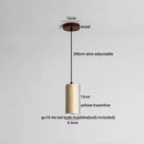 Axyaa Travertine LED Pendant Lamp for Bar, Bedroom, Living Room - Small Hanging Lights