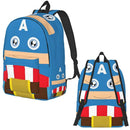Axyaa Captain America Backpack for Kids Primary School Bookbag