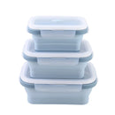 Axyaa Silicone Bento Box - Collapsible Portable Lunch Container