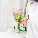 Axyaa Handmade Vintage Champagne Glass Ice Cream Bowl Austrian Red Wine Glass