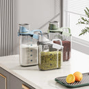 Axyaa Grain Storage Container with Measuring Cup - Sealed Rice Jar & Food Organizer