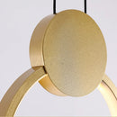 Axyaa Nordic Brass LED Pendant Chandelier Cozy Modern Bedroom Light Fixtures