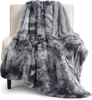 Axyaa Cozy Faux Fur Sherpa Throw Blanket for Couch Bed Warm Soft Plush Minky