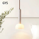 Axya LED Tube Chandelier for Bedroom, Restaurant, Bar - Cream Style Long Pendant Lamp