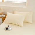 Axyaa Solid Color Washed Cotton Pillowcase Set • Single • 48x74cm
