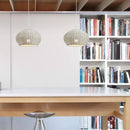 Axyaa Rattan Weave LED Chandelier for Home Decor