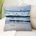 Axyaa Sea Waves Beach Pillowcase - Creative Office Car Home Lumbar Cushion Cover